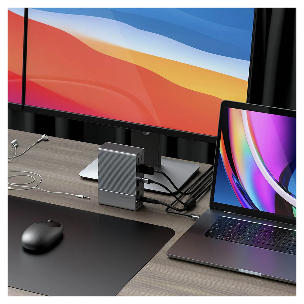 HyperDrive GEN2 16-Port Thunderbolt 3 Docking Station - Silver - Image 9