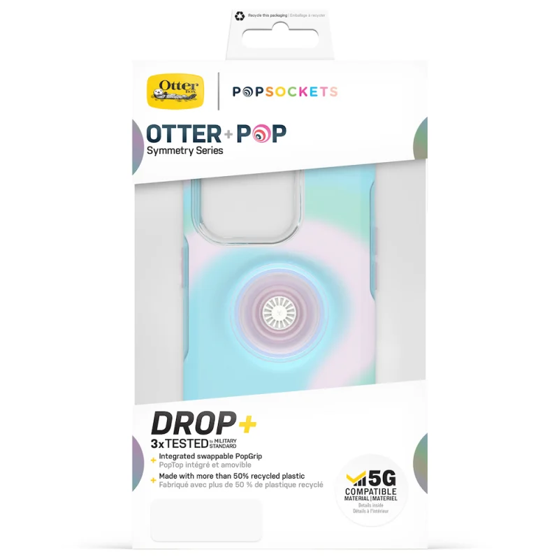 Otterbox Otter+Pop Symmetry Case iPhone 14 Pro 6.1 inch - Glowing Aura - Image 6