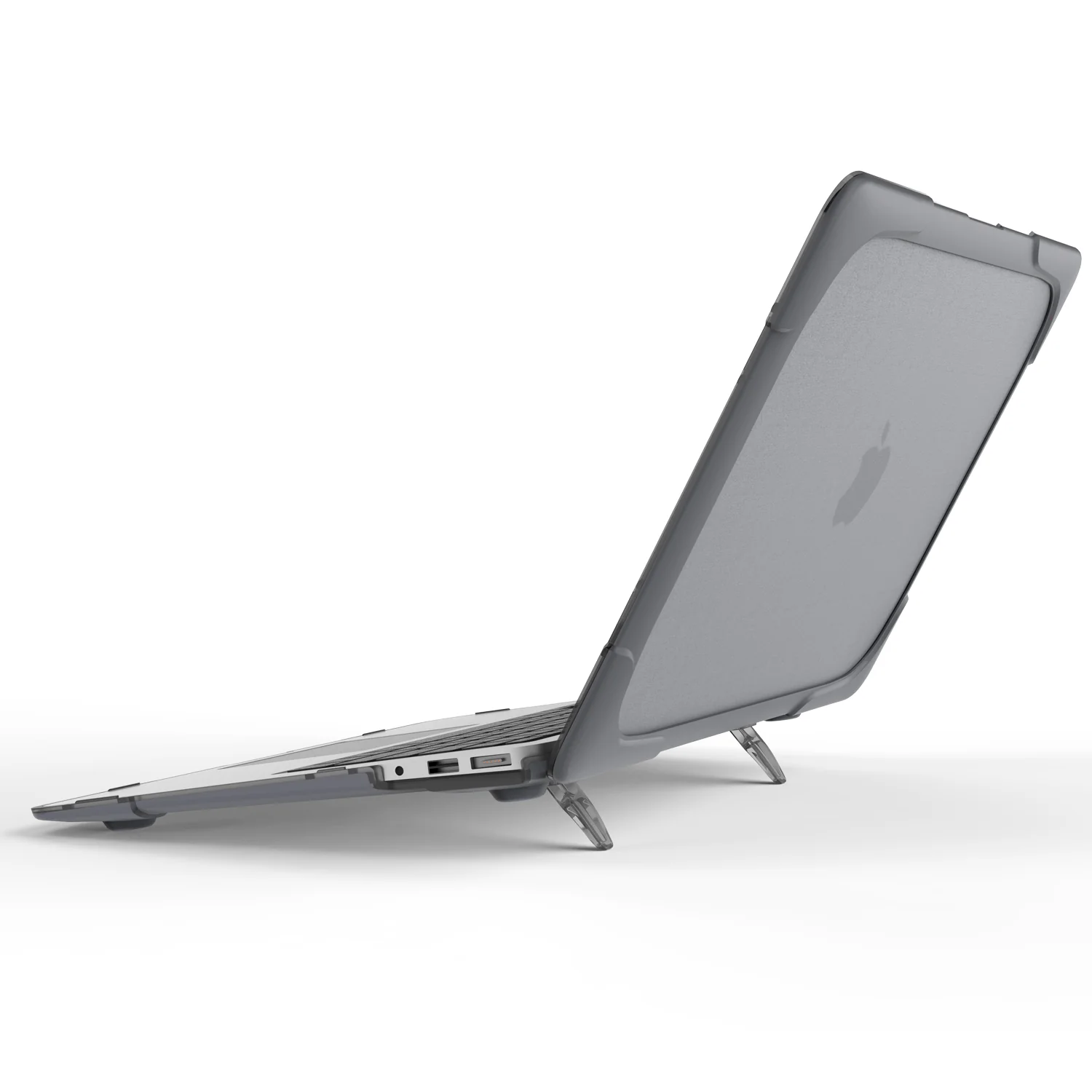Rugged Protective & Heavy Duty Case Macbook Air 13 (2010-2017) - Clear Grey - Image 2