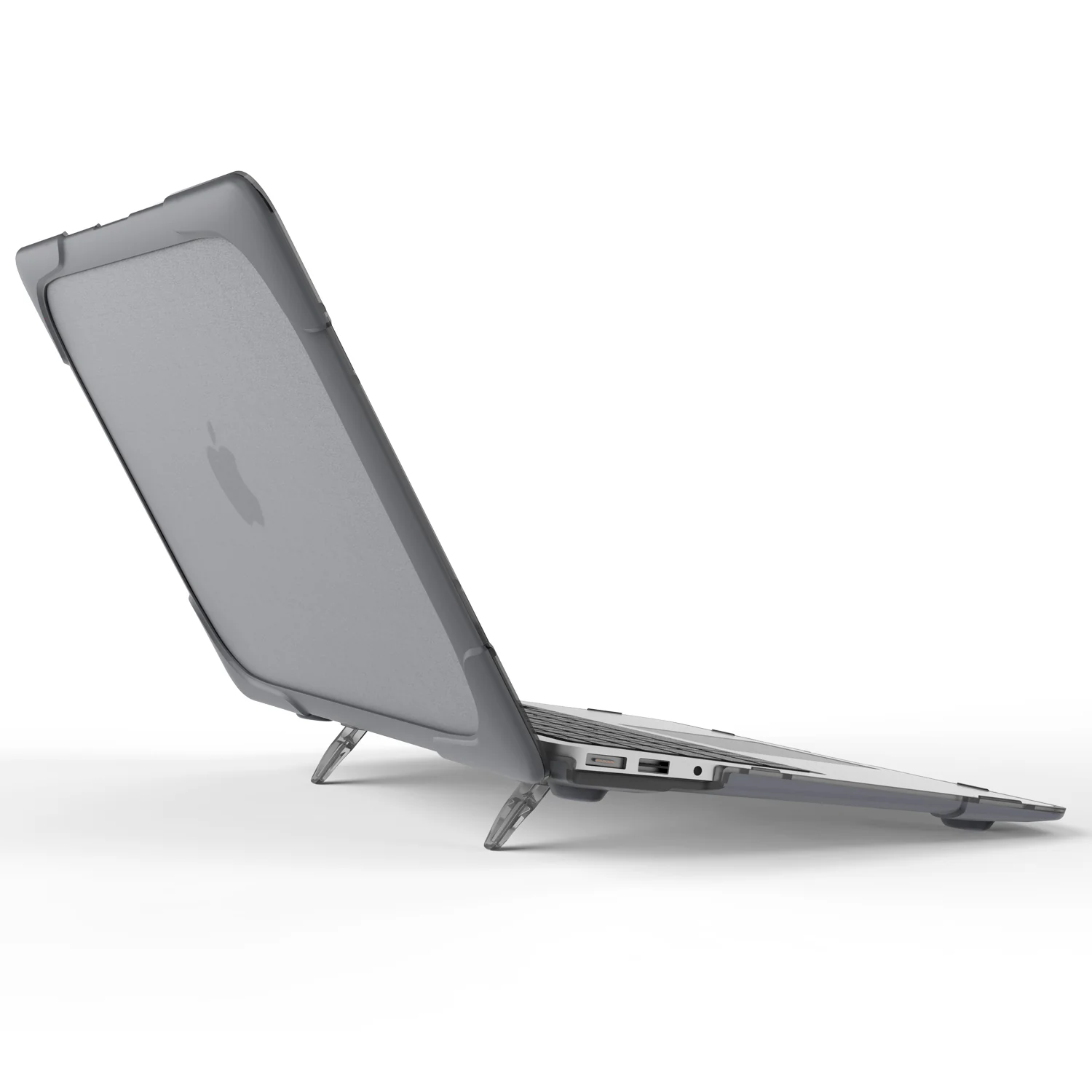 Rugged Protective & Heavy Duty Case Macbook Air 13 (2010-2017) - Clear Grey - Image 3