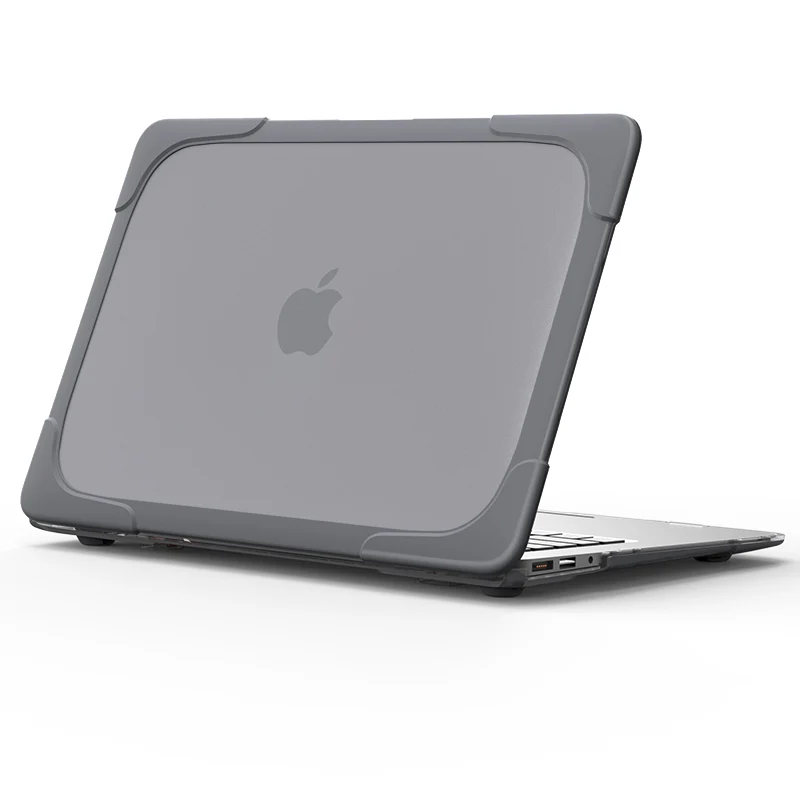 Rugged Protective & Heavy Duty Case Macbook Air 13 (2010-2017) - Clear Grey - Image 5