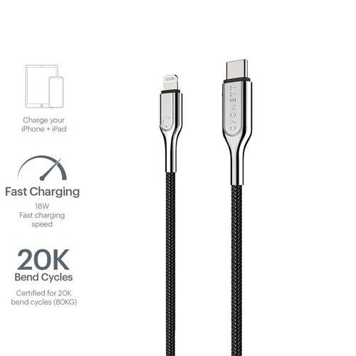 Cygnett Armoured Aramid Fibre 2M Lightning to USB-C Cable - Image 5