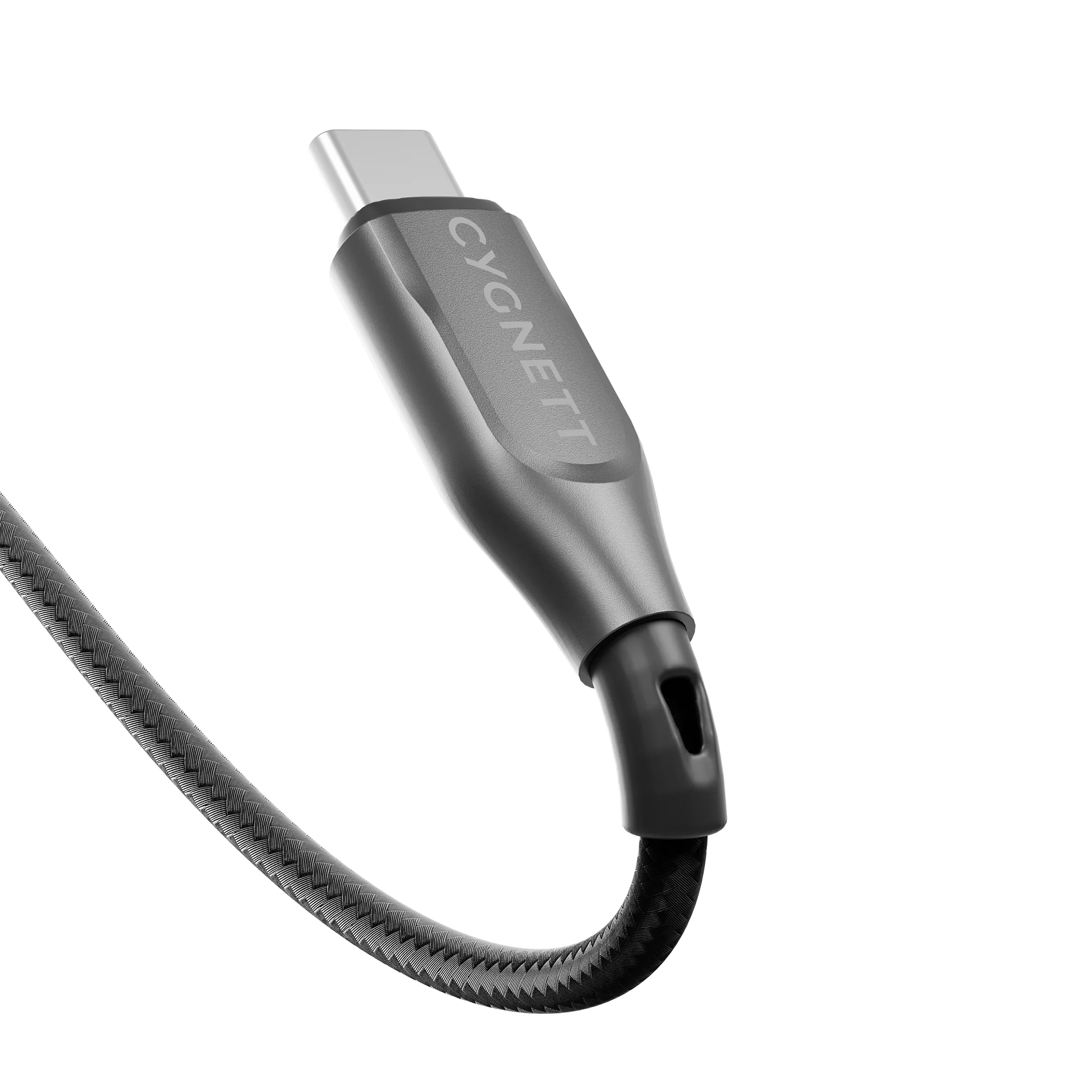 Cygnett Armoured Braided Cable 1M USB-C to USB-A USB 2.0 - Black - Image 2