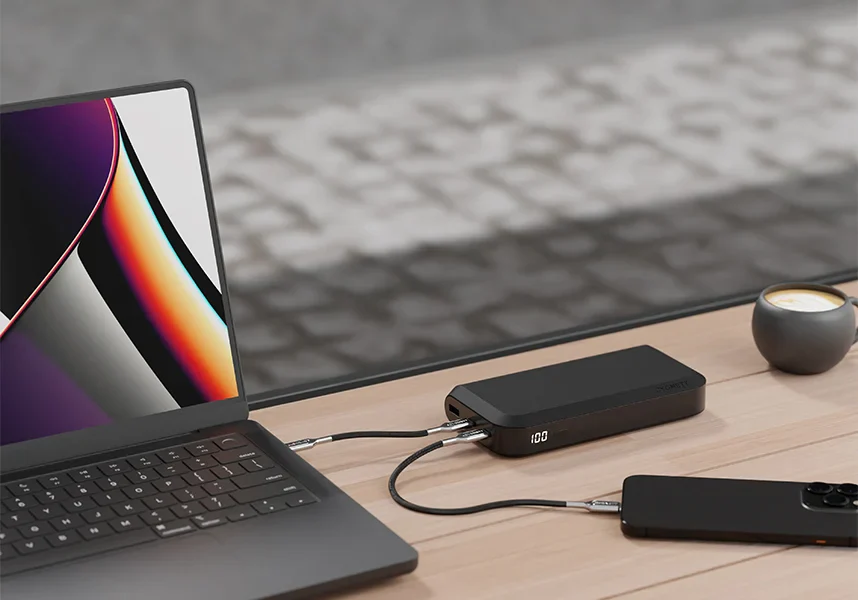 Cygnett ChargeUP PRO Portable Laptop Charger USB-C 20000 mAh 65W USB-C Output - Black - Image 5