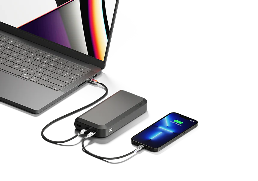 Cygnett ChargeUP PRO Portable Laptop Charger USB-C 20000 mAh 65W USB-C Output - Black - Image 6