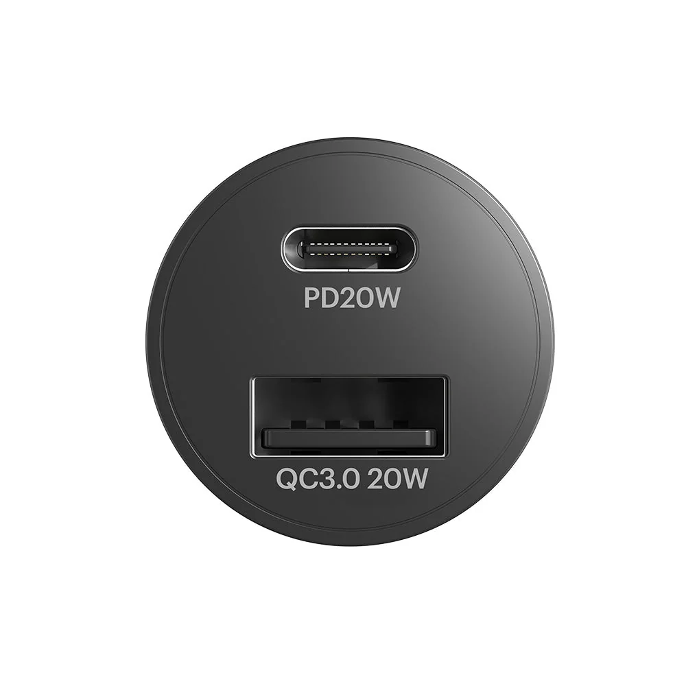 Cygnett Dual Port Car Charger 20W USB-C PD & 20W QC 3.0 - Black - Image 7