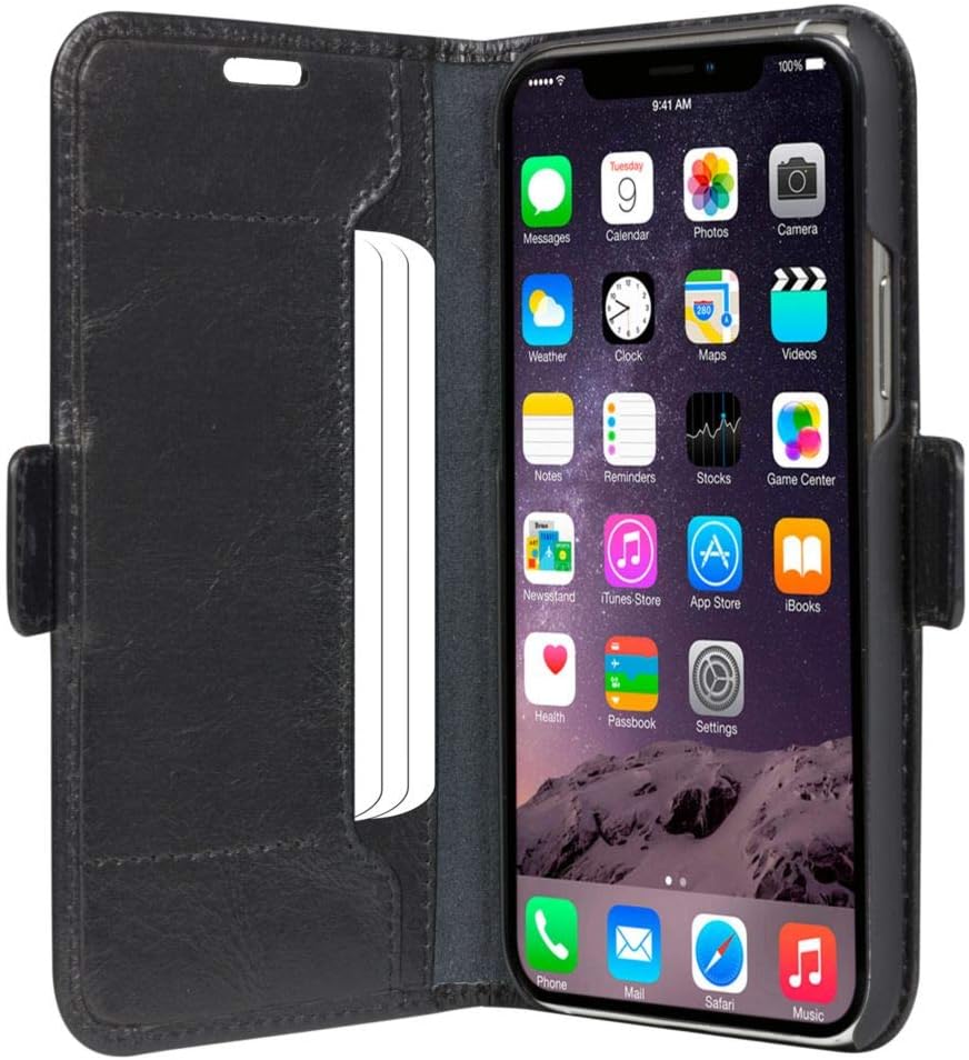 BUNDLE - Dbramante1928 Copenhagen Slim Wallet Case Black & Otterbox Amplify Screen Guard for iPhone 11 Pro - Image 2