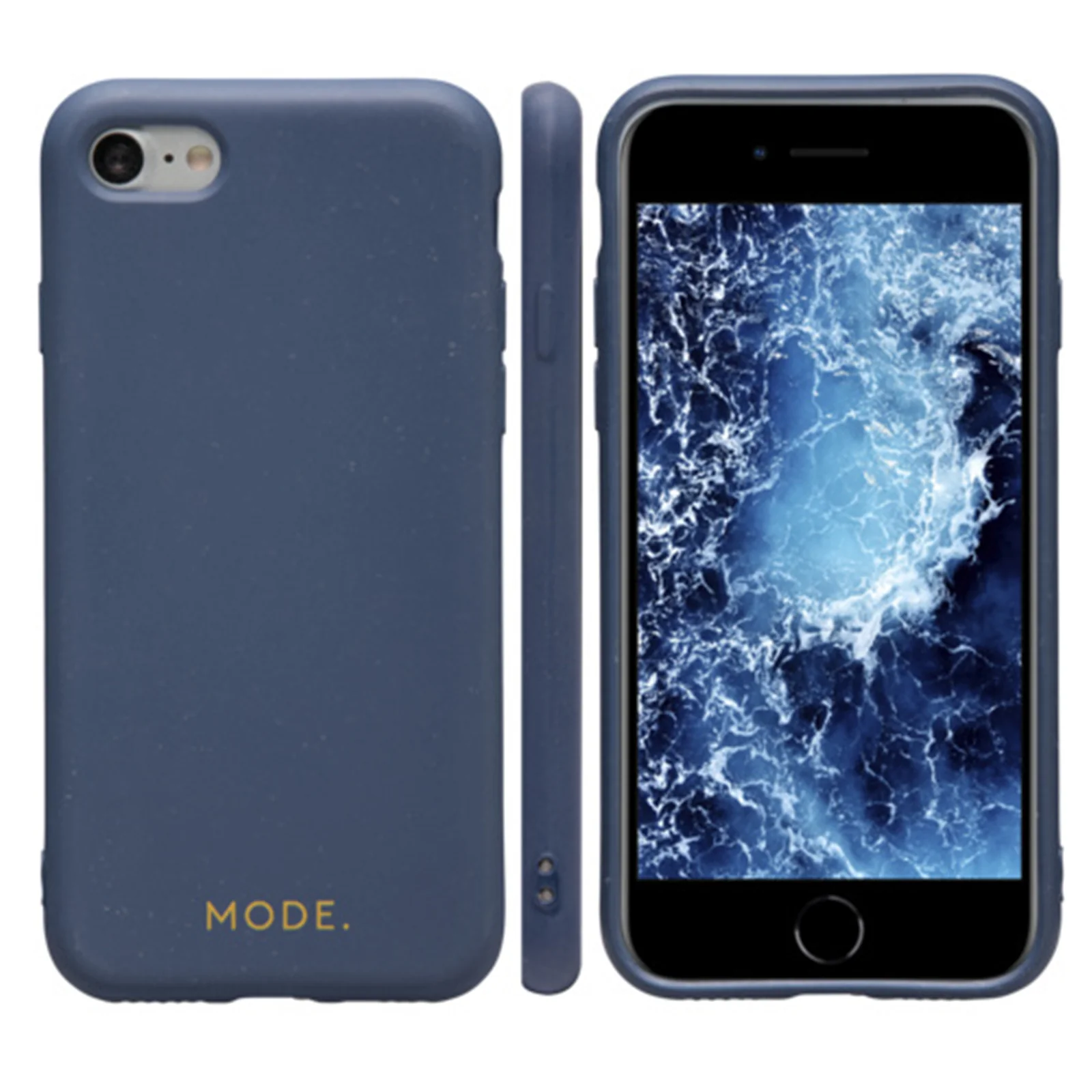 Dbramante1928 Barcelona Case iPhone SE 3rd / 2nd / 8 / 7 Ocean Blue - BONUS Screen Protector - Image 3