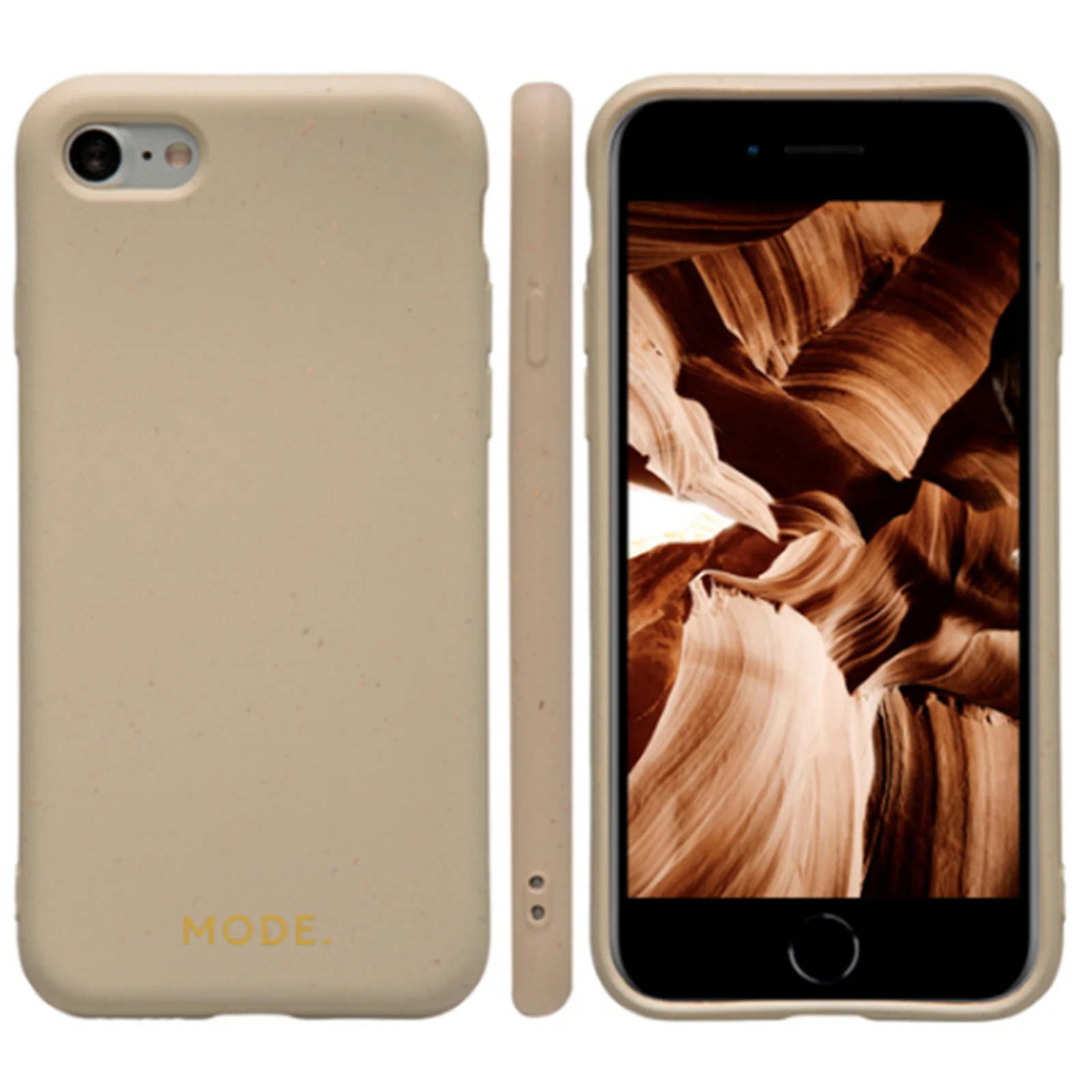 Dbramante1928 Barcelona Case iPhone SE 3rd / 2nd / 8 / 7 Sahara Sand - BONUS Screen Protector - Image 3