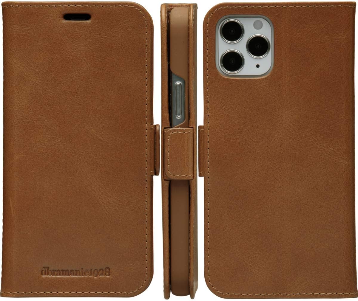 Dbramante1928 Copenhagen Slim Leather Folio Case iPhone 12 / 12 Pro Tan with FREE SCREEN GUARD - Image 4