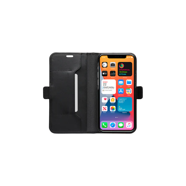 Dbramante1928 Copenhagen Slim Leather Folio Case iPhone 12 Pro Max - Black - Image 3