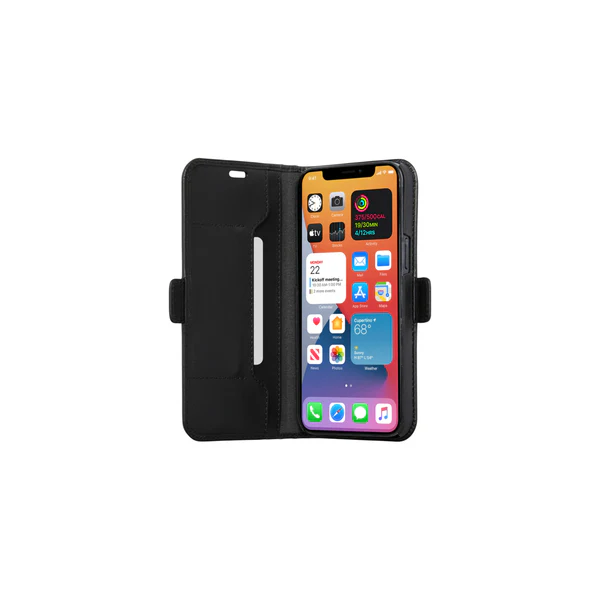 Dbramante1928 Copenhagen Slim Leather Folio Case iPhone 12 Pro Max - Black - Image 6