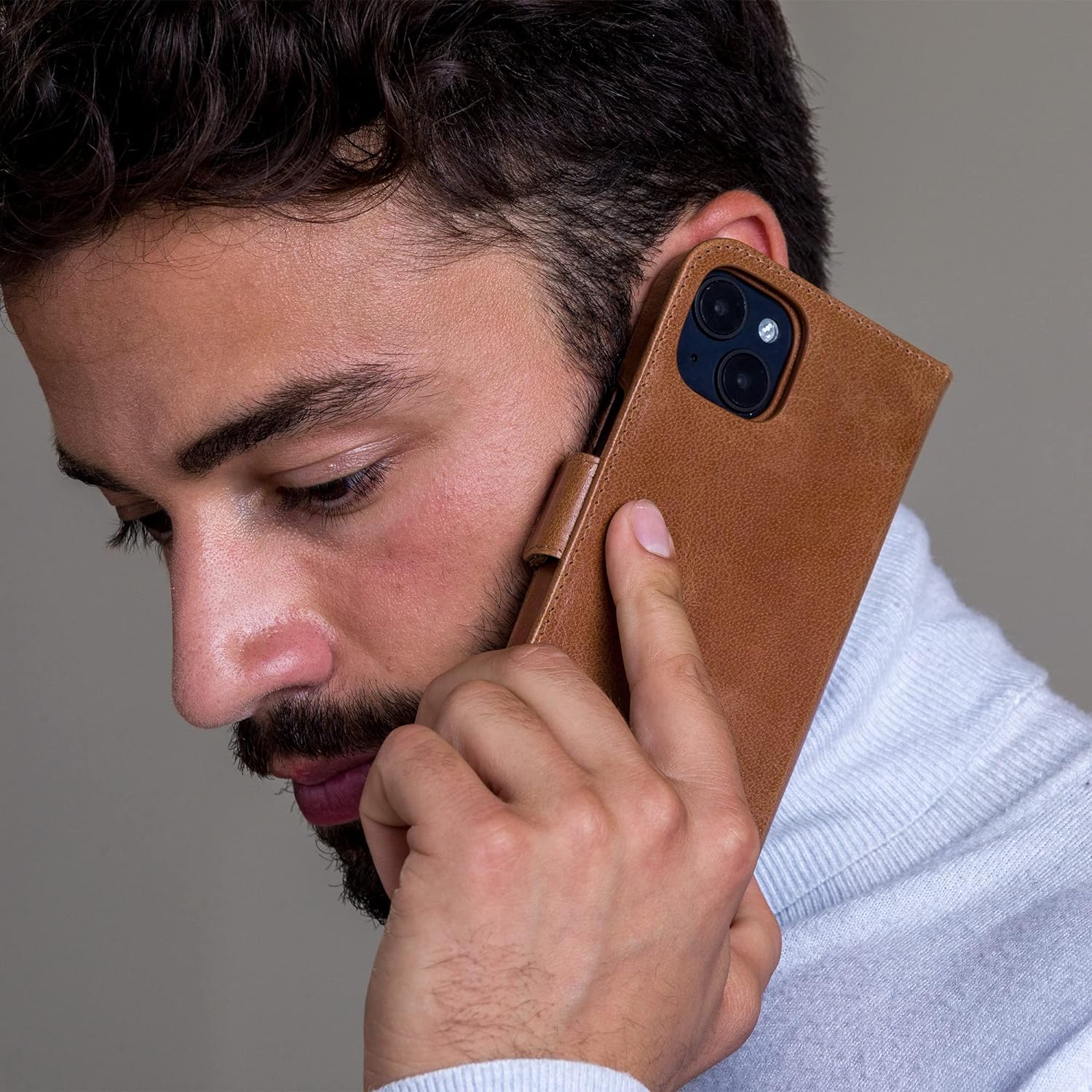 Dbramante1928 Lynge Leather Folio Case iPhone 11 / XR - Tan - Image 5