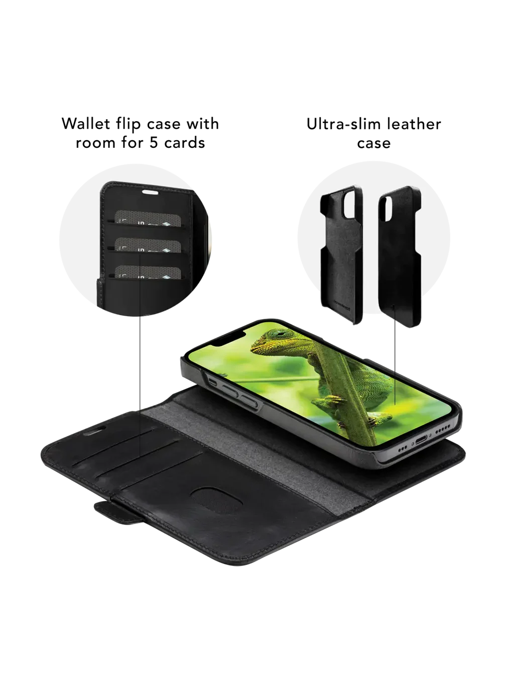 Dbramante1928 Lynge Leather Folio Case iPhone 12 / 12 Pro Black with FREE SCREEN GUARD - Image 11