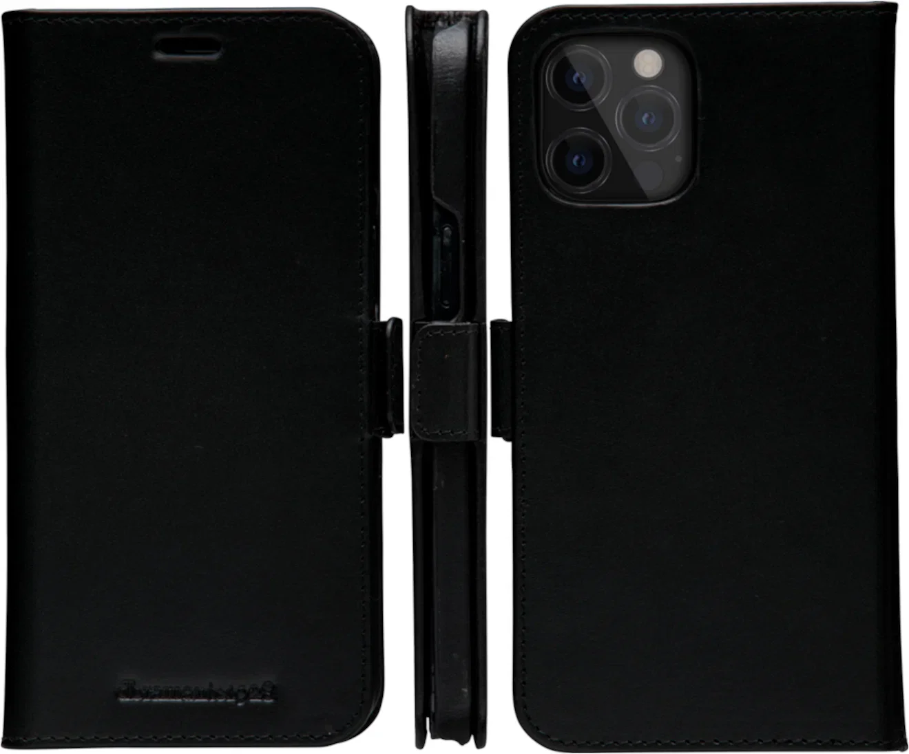 Dbramante1928 Lynge Leather Folio Case iPhone 12 Pro Max 6.7 inch - Black - Image 4