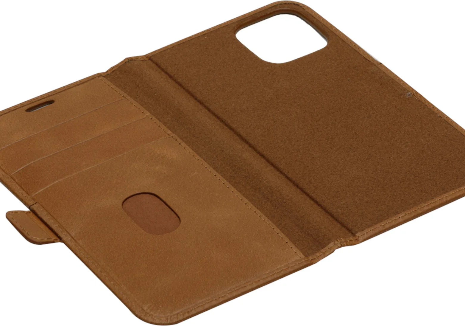 Dbramante1928 Lynge Leather Folio Case iPhone 12 Pro Max 6.7 inch - Tan - Image 4