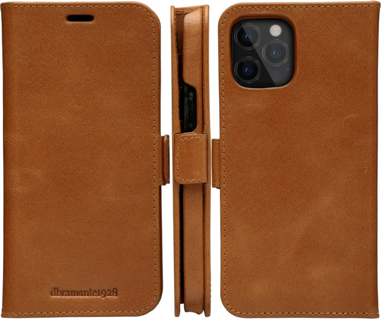 Dbramante1928 Lynge Leather Folio Case iPhone 12 Pro Max 6.7 inch - Tan - Image 9