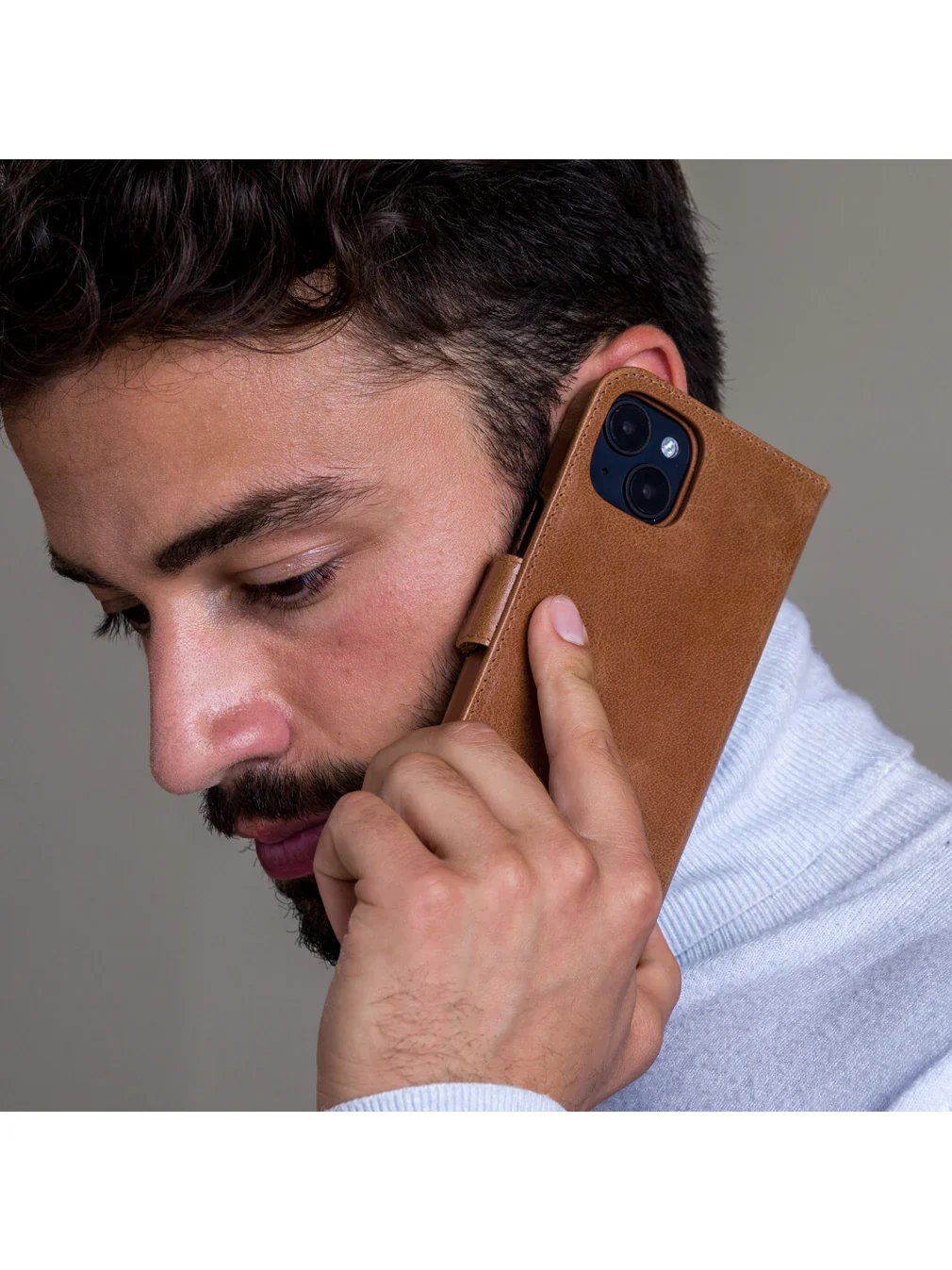 Dbramante1928 Lynge Leather Folio Case iPhone SE 3rd / 2nd / 8 / 7 Tan - BONUS Screen Protector - Image 10
