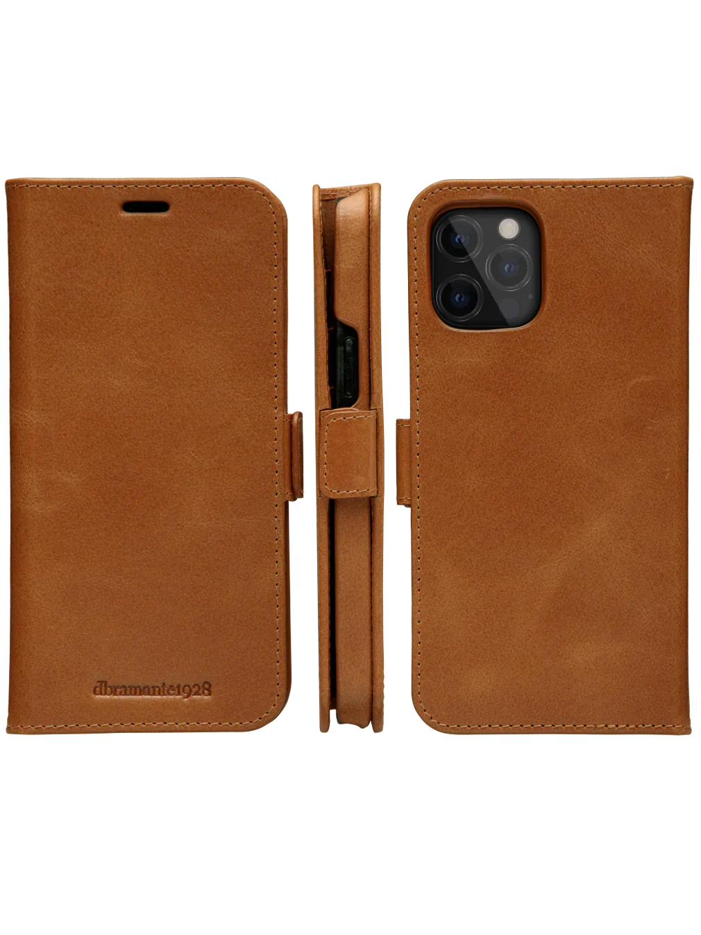 Dbramante1928 Lynge Leather Folio Case iPhone SE 3rd / 2nd / 8 / 7 Tan - BONUS Screen Protector - Image 5