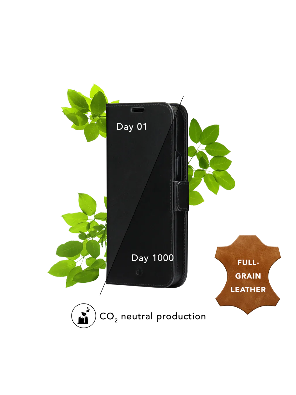 Dbramante1928 Lynge Leather Folio Case iPhone SE 3rd / 2nd / 8 / 7 Black - BONUS Screen Protector - Image 10