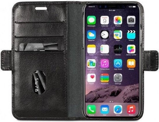 Dbramante1928 Lynge Leather Folio Case iPhone XS Max - Black - Image 3