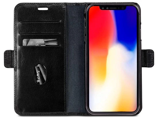 Dbramante1928 Lynge Leather Folio Case iPhone XS Max - Black - Image 5
