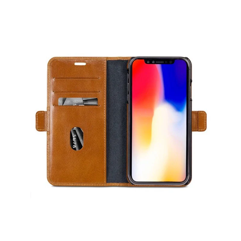 Dbramante1928 Lynge Leather Folio Case iPhone XS Max - Tan - Image 2