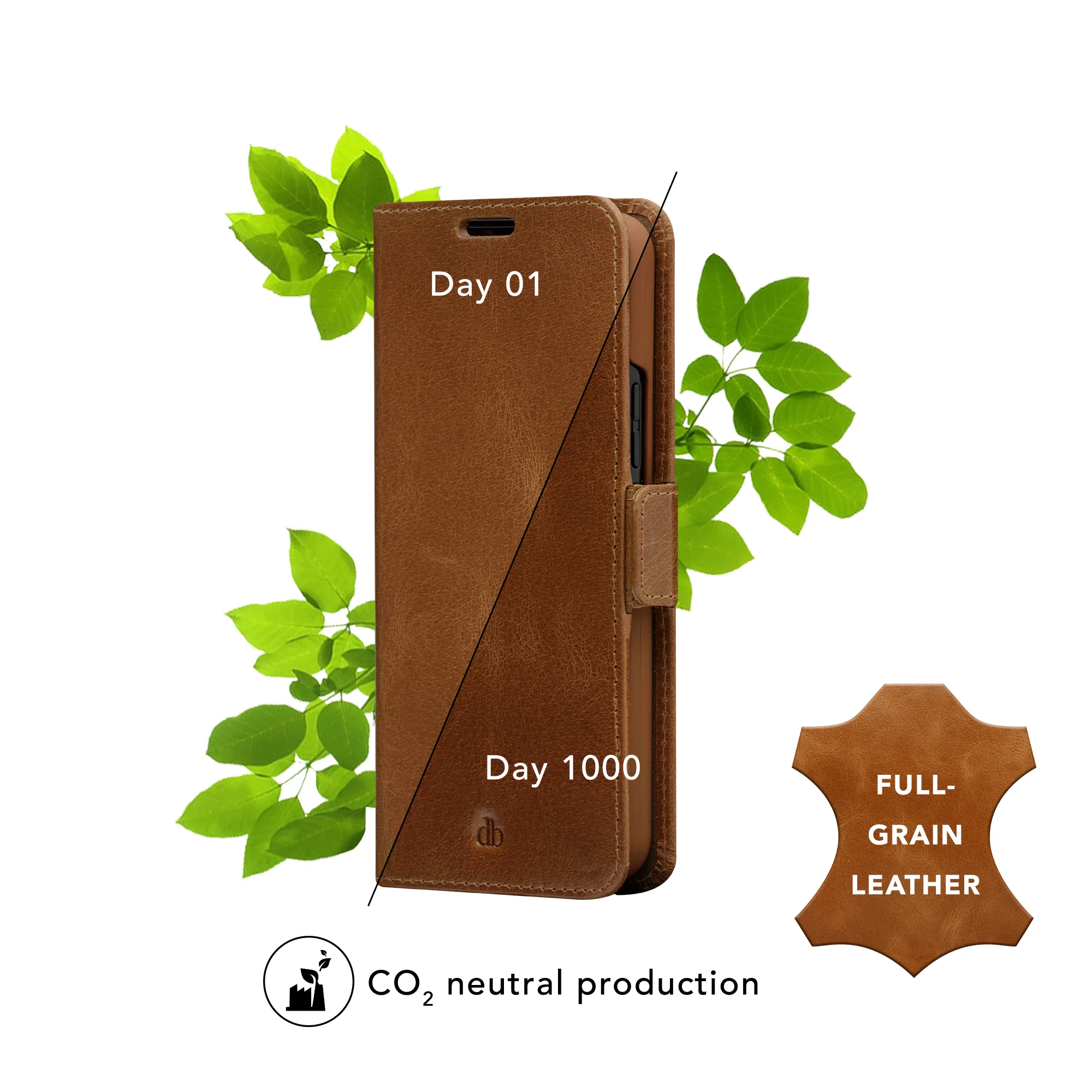 Dbramante1928 Lynge Leather Folio Case Samsung Galaxy A52 - Tan - Image 15