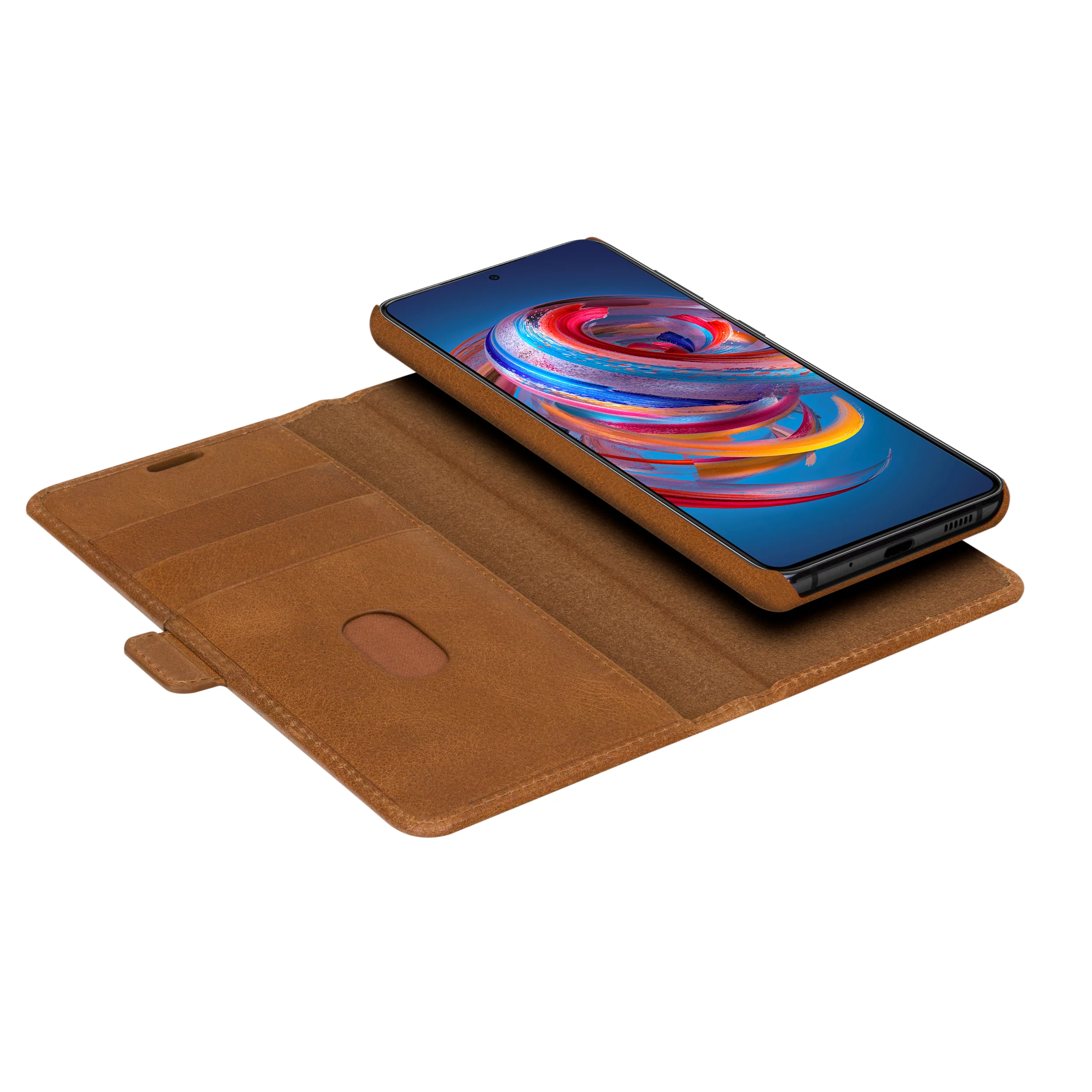 Dbramante1928 Lynge Leather Folio Case Samsung Galaxy A52 - Tan - Image 2