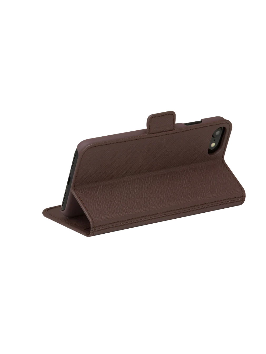 Dbramante1928 Milano Saffiano Leather Folio Case iPhone SE 3rd / 2nd / 8 / 7 - Dark Chocolate - Image 6