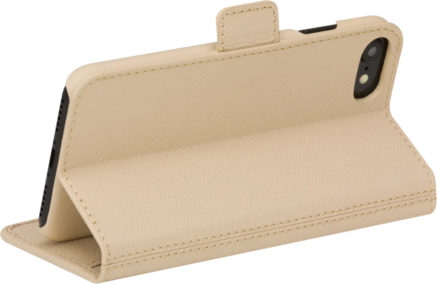 Dbramante1928 Milano Saffiano Leather Folio Case iPhone SE 3rd / 2nd / 8 / 7 - Sahara Sand - Image 6