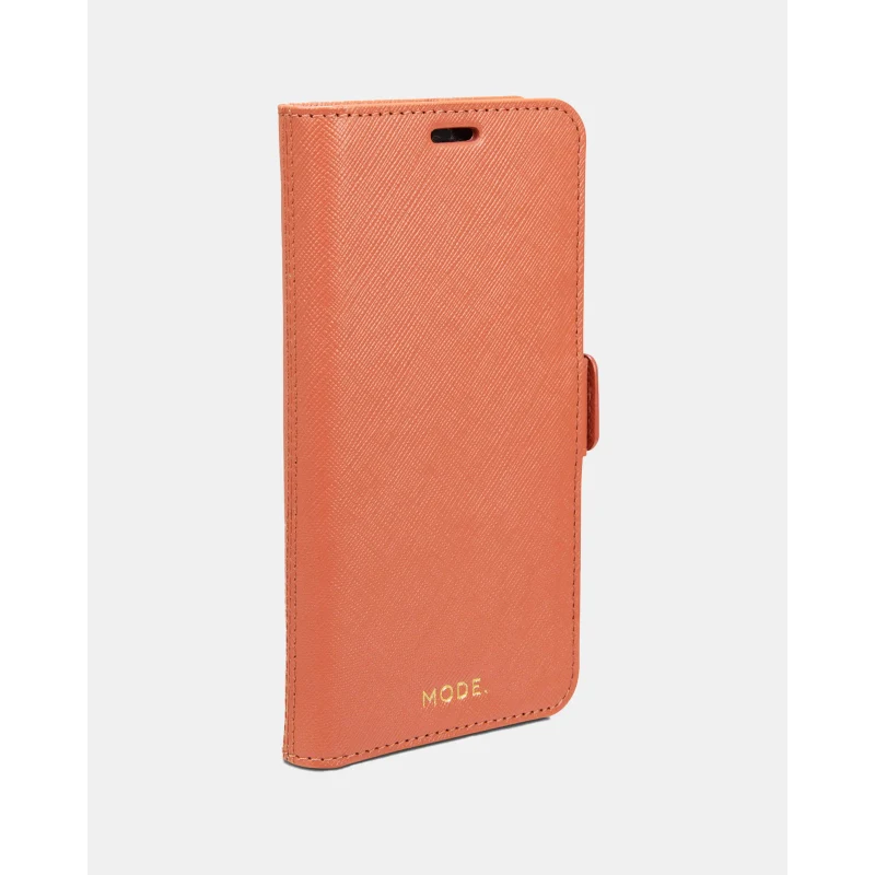 Dbramante1928 Milano Saffiano Leather Folio Case iPhone XS Max - Rusty Rose - Image 3