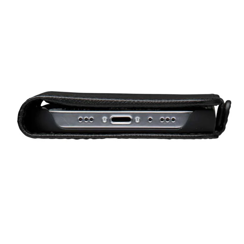 Dbramante1928 Milano Saffiano Leather Folio Case iPhone 12 / 12 Pro Night Black with FREE SCREEN GUARD - Image 10