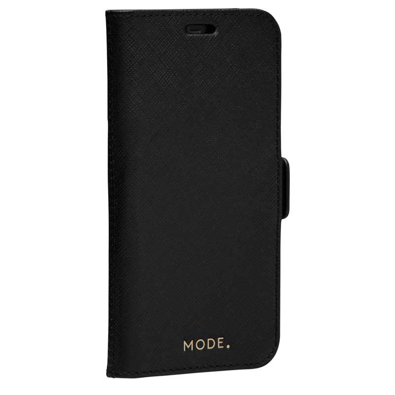 Dbramante1928 Milano Saffiano Leather Folio Case iPhone 12 / 12 Pro Night Black with FREE SCREEN GUARD - Image 2