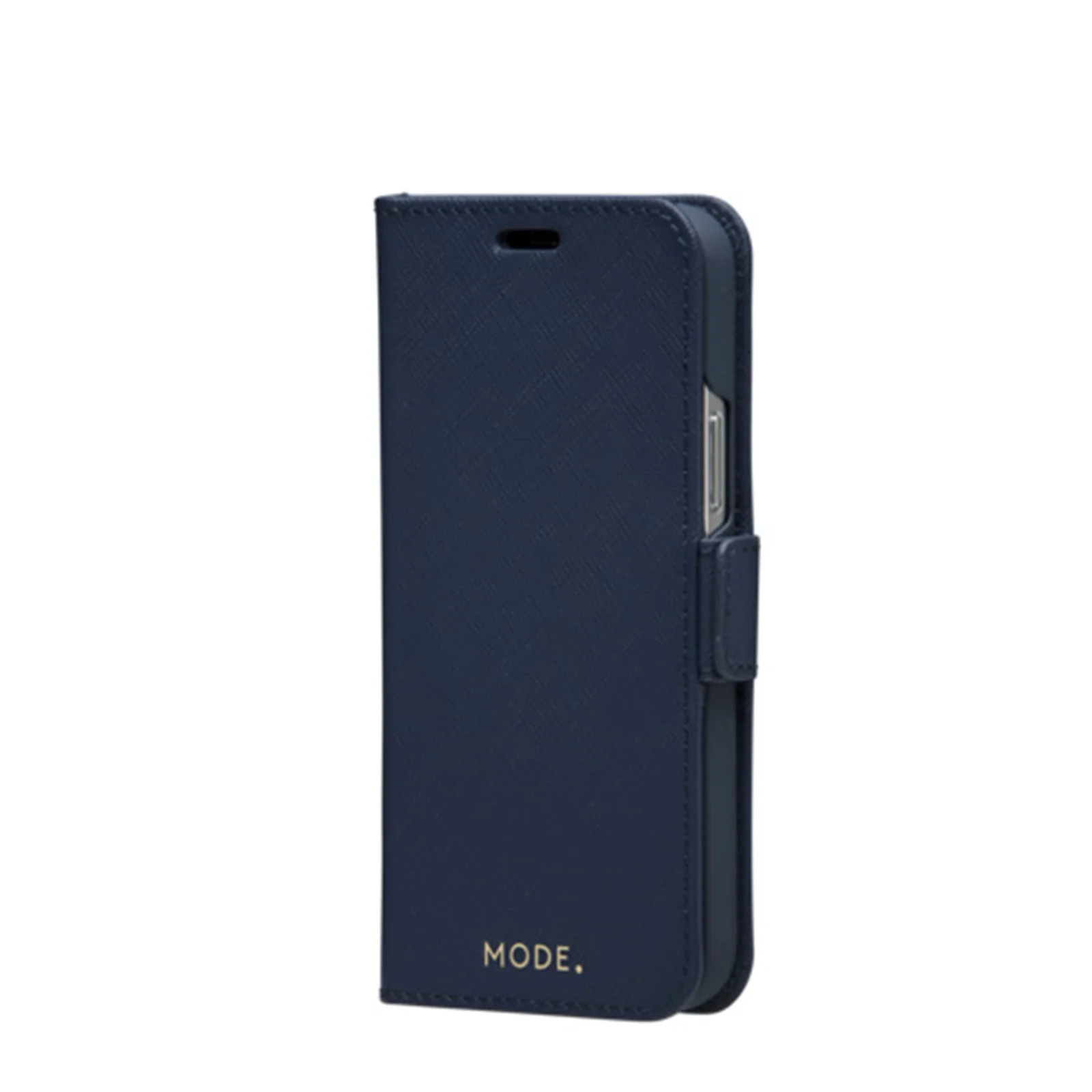 Dbramante1928 Milano Saffiano Leather Folio Case iPhone 12 / 12 Pro Ocean Blue with FREE SCREEN GUARD - Image 2