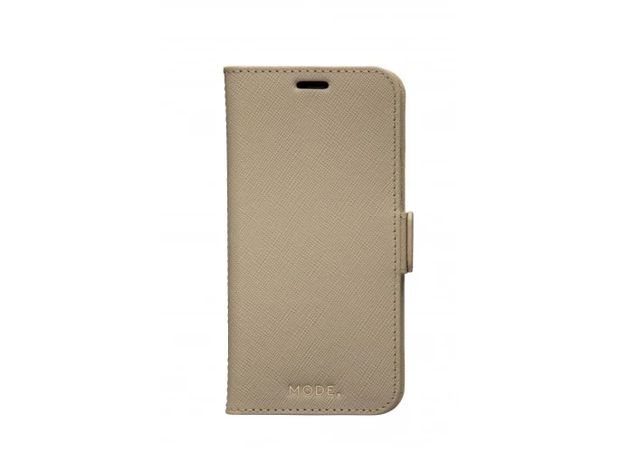 Dbramante1928 Milano Saffiano Leather Folio Case iPhone 12 / 12 Pro Sahara Sand with FREE SCREEN GUARD - Image 2