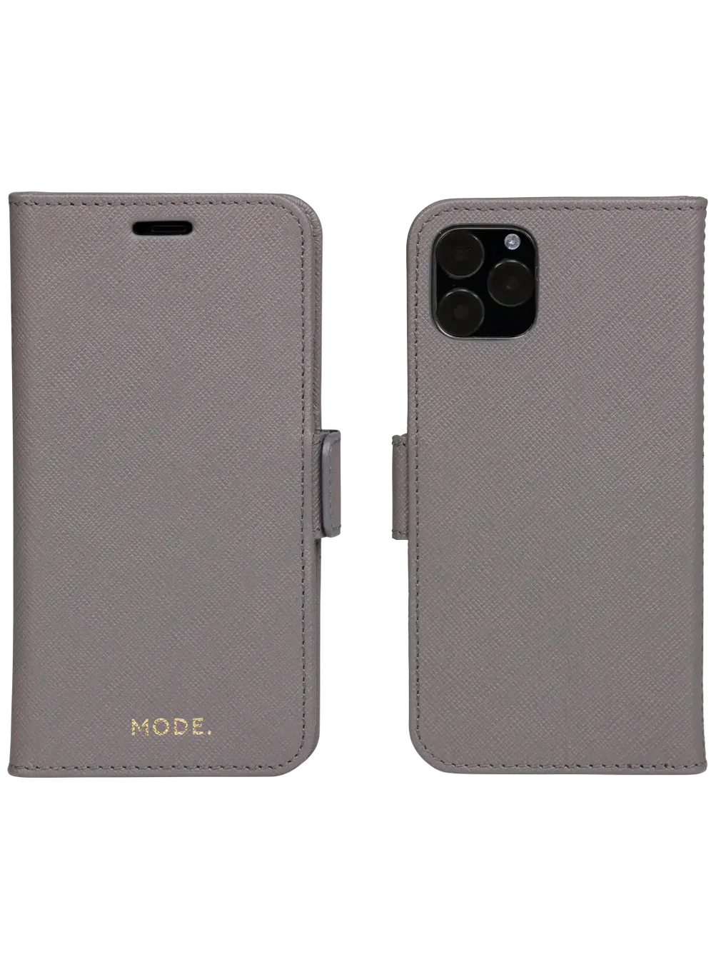 Dbramante1928 New York Leather Folio Case iPhone 11 Pro / X / XS - Shadow Grey (BONUS Screen Protector!!) - Image 2