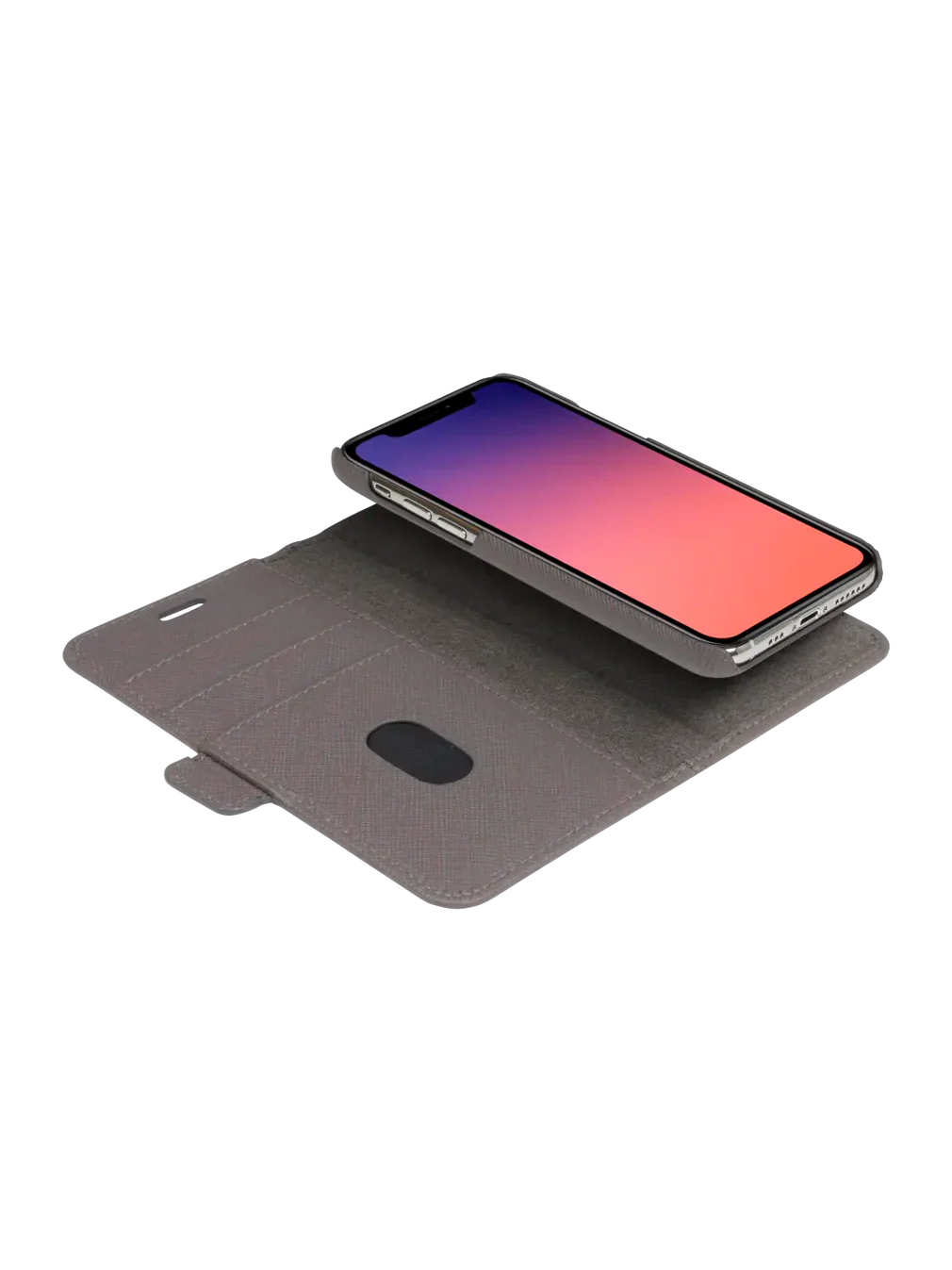 Dbramante1928 New York Leather Folio Case iPhone 11 Pro / X / XS - Shadow Grey (BONUS Screen Protector!!) - Image 3