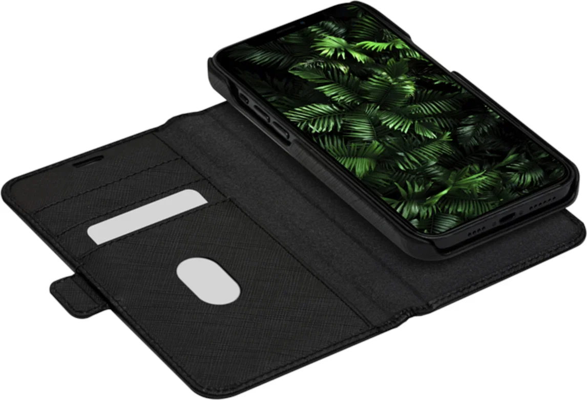 Dbramante1928 New York Leather Folio Case iPhone 12 Pro Max - Night Black - Image 2