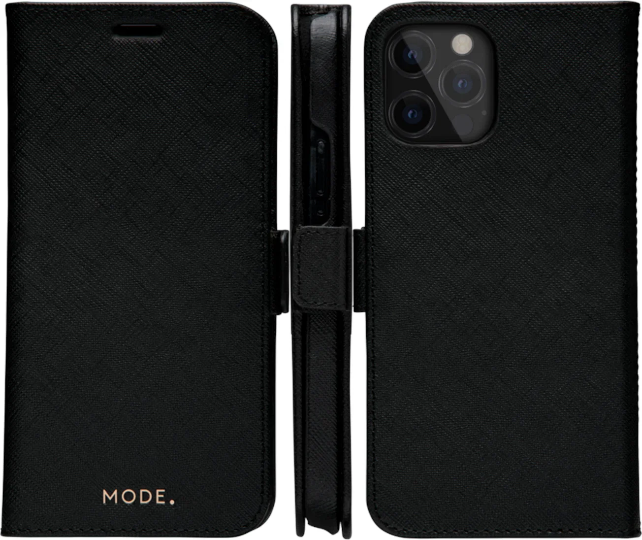 Dbramante1928 New York Leather Folio Case iPhone 12 Pro Max - Night Black - Image 4