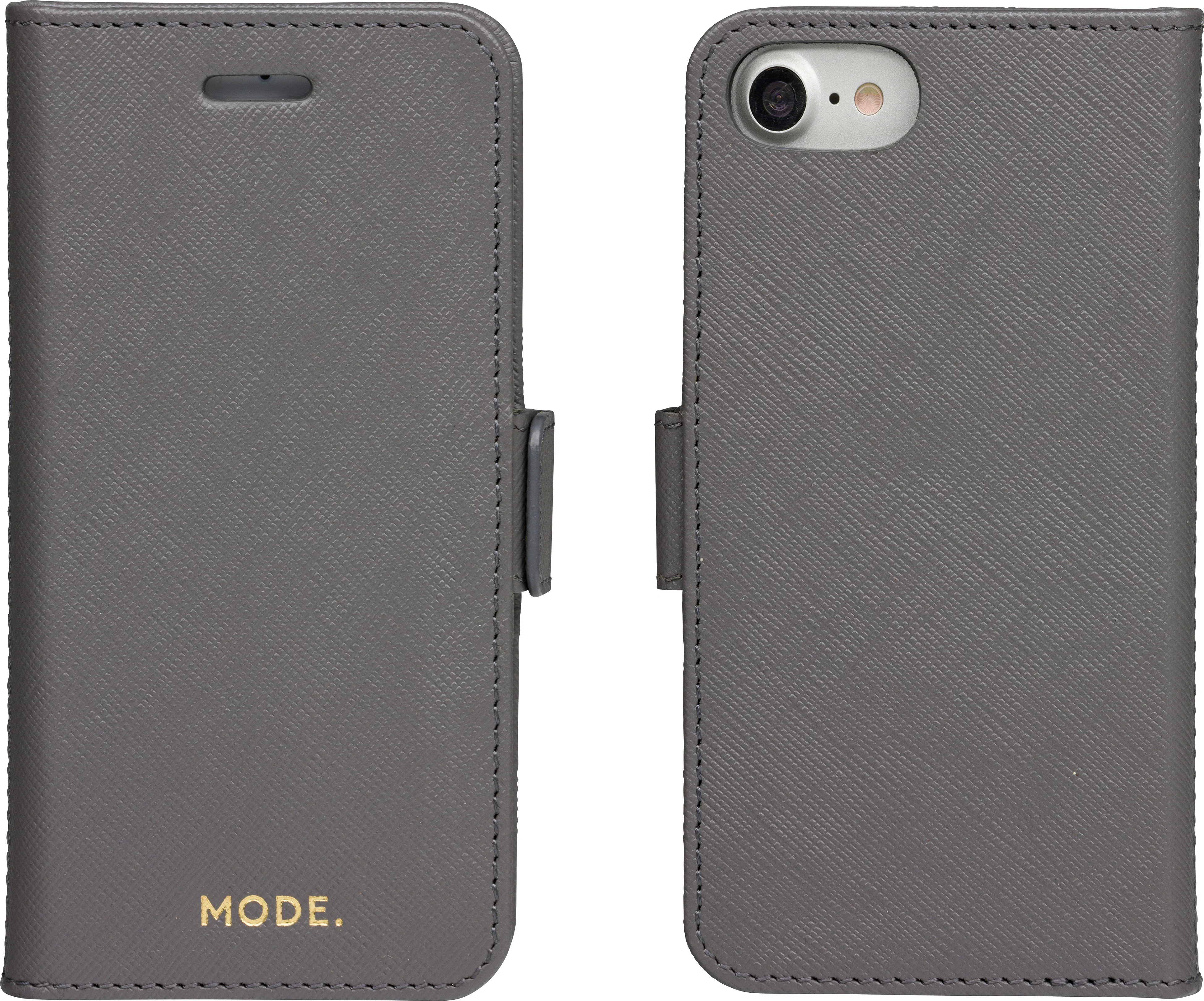 Dbramante1928 New York Leather Folio Case iPhone 8 / 7 / 6 Shadow Grey - BONUS Screen Protector - Image 10