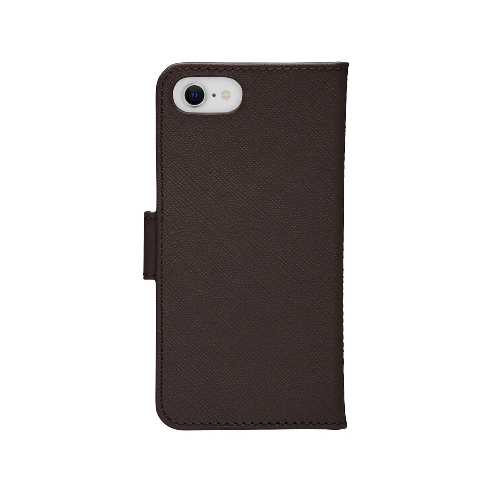 Dbramante1928 New York Leather Folio Case iPhone SE 3rd / 2nd / 8 / 7 Dark Chocolate - BONUS Screen Protector - Image 3