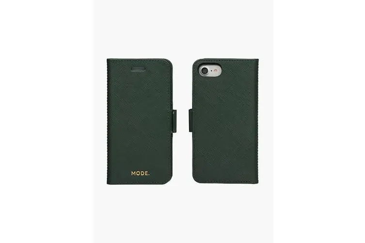 Dbramante1928 New York Leather Folio Case iPhone SE 3rd / 2nd / 8 / 7 Evergreen - BONUS Screen Protector - Image 3