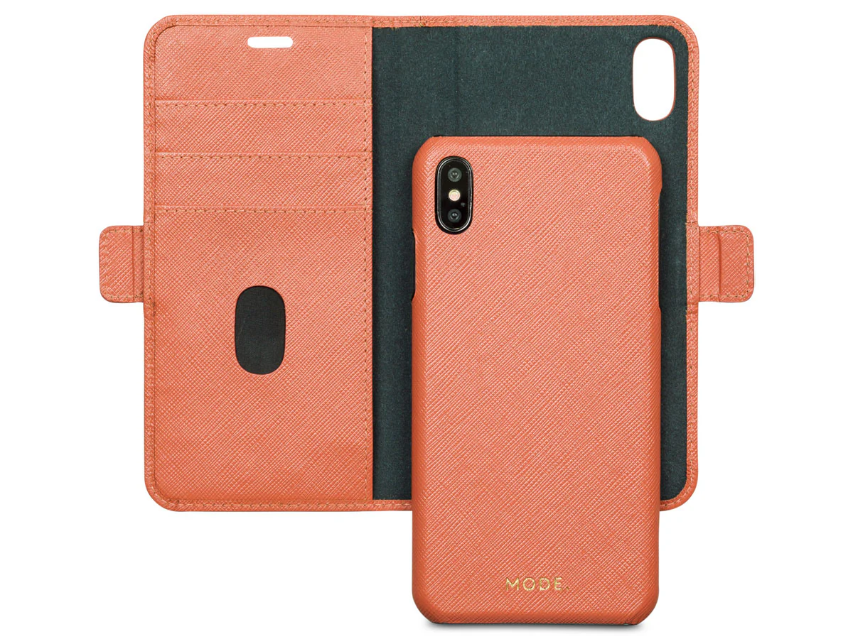 Dbramante1928 New York Leather Folio Case iPhone XS Max -Rusty Rose - Image 4