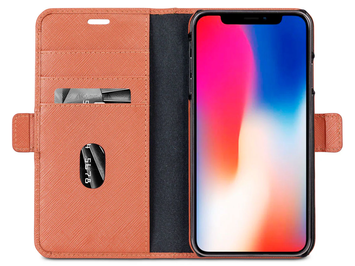 Dbramante1928 New York Leather Folio Case iPhone XS Max -Rusty Rose - Image 5