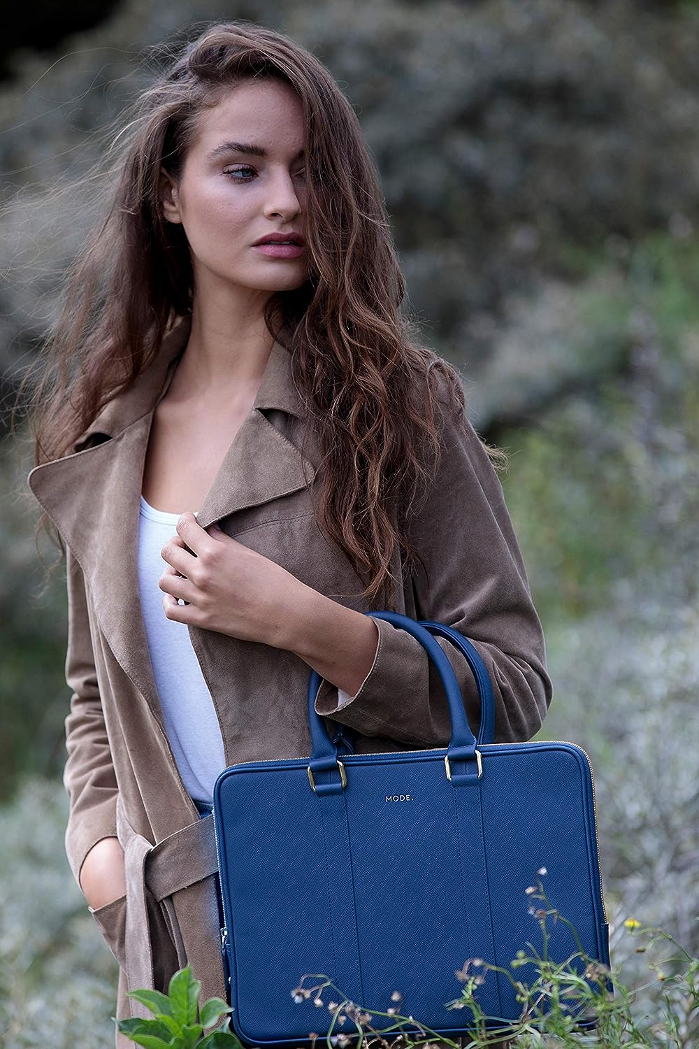 Dbramante1928 Rome MacBook Pro (2020)/Air(2020) 13" Briefcase - Ocean Blue - Image 5