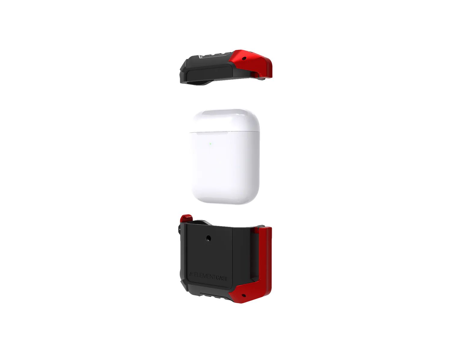 Element Case Black Ops Tough & Rugged Airpods 3rd Gen Case - Black / Red - Image 6