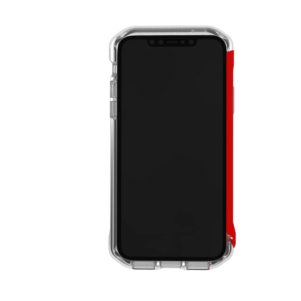 Element Case Rail Protective Slim Bumper Case For iPhone 11 Pro Max - Clear Red - Image 4