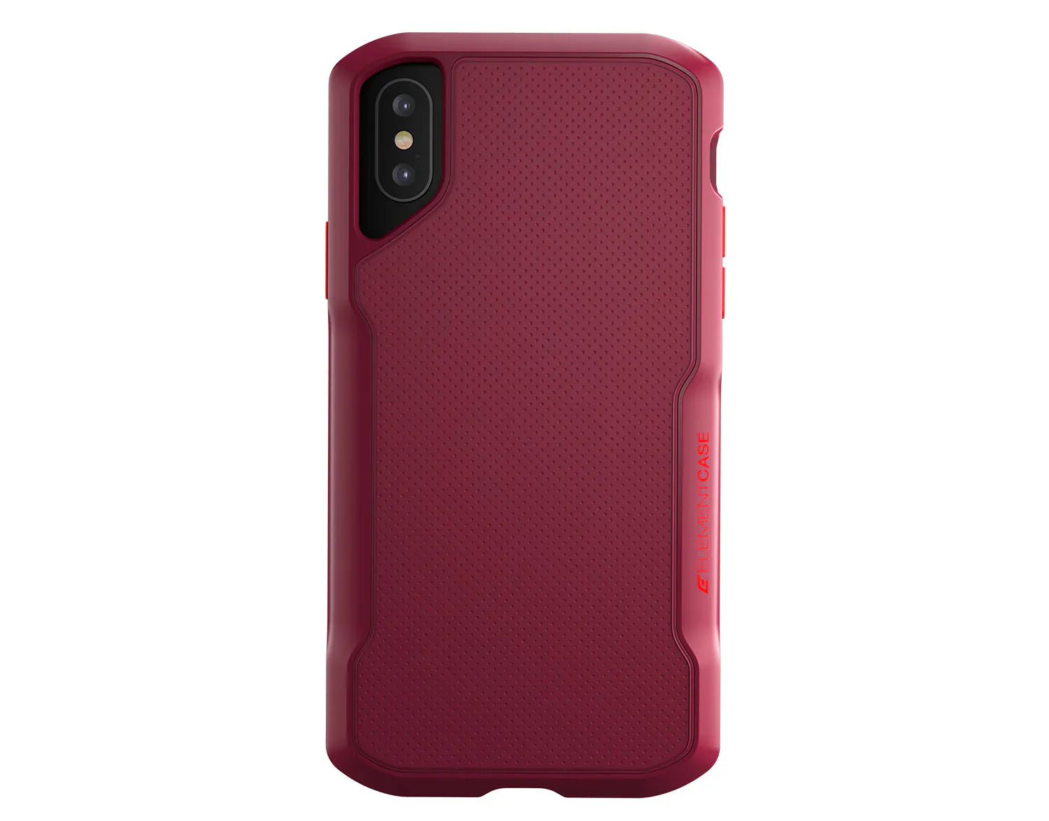Element Case Shadow Protective Case for iPhone X / Xs - Red (BONUS Screen Protector!!) - Image 3