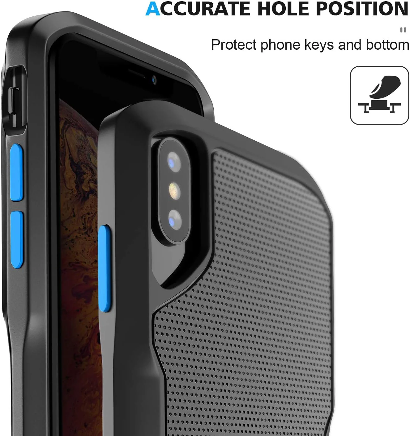 Element Shadow Rugged Case for iPhone XsMax - Black - Image 4